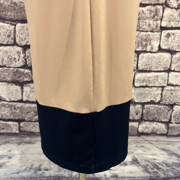 Musette Colorblock Sleeveless Draped Neck Dress Size 6 - Picture 7 of 8